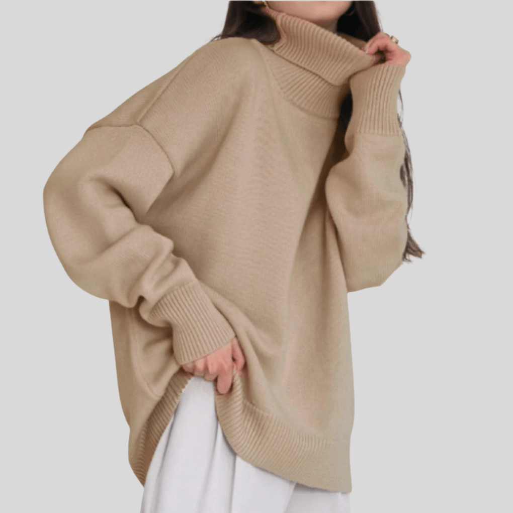 Primadon Pullover Khaki / S Laura | Eleganter Damenpullover aus Baumwolle für Winter