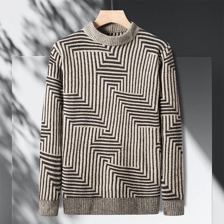 Primadon Pullover Khaki / XS Dieter | Eleganter Herrenpullover aus Wollmix für Herbst