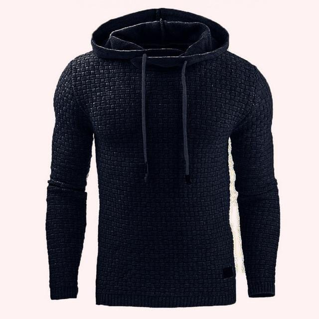 Primadon Pullover Marineblau / XXXL Erik | Warmer Kapuzenpullover für Herren Winter