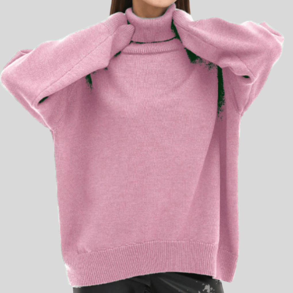 Primadon Pullover Rosa / S Laura | Eleganter Damenpullover aus Baumwolle für Winter