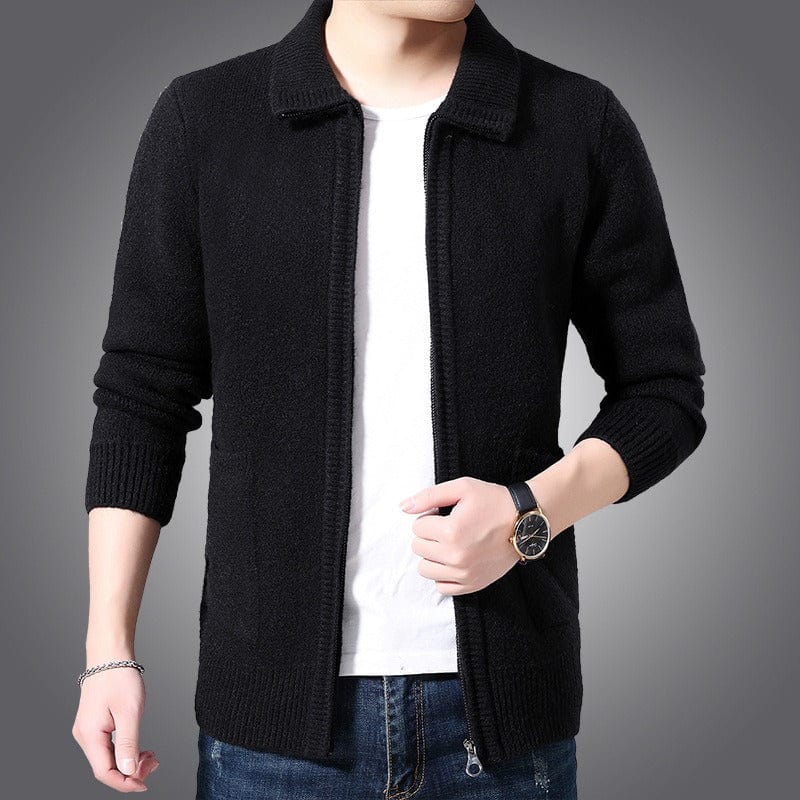 Primadon Pullover Schwarz / M Benjamin | Hochwertiger Kaschmir Pullover für Herren elegant