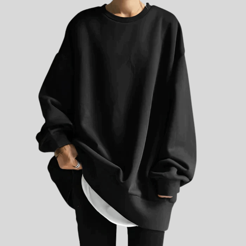 Primadon Pullover Schwarz / S Clara | Lässiger Oversize Pullover für Damen Winter