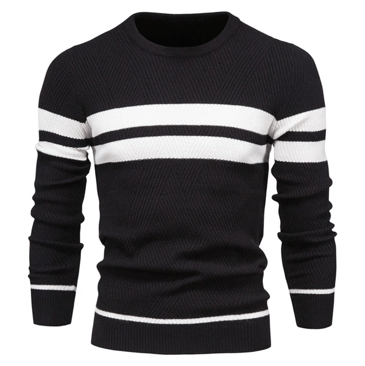 Primadon Pullover Schwarz / XS Martin | Bequemer Pullover für Herren lässig