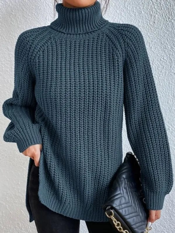 Primadon Pullover & Strickjacken Blau / S Helena | Eleganter Rollkragenpullover für Damen Schwarz