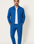 Primadon Pullover & Strickjacken Blau / S Martin | Lässiges Waffelstrick-Set für Herren bequem