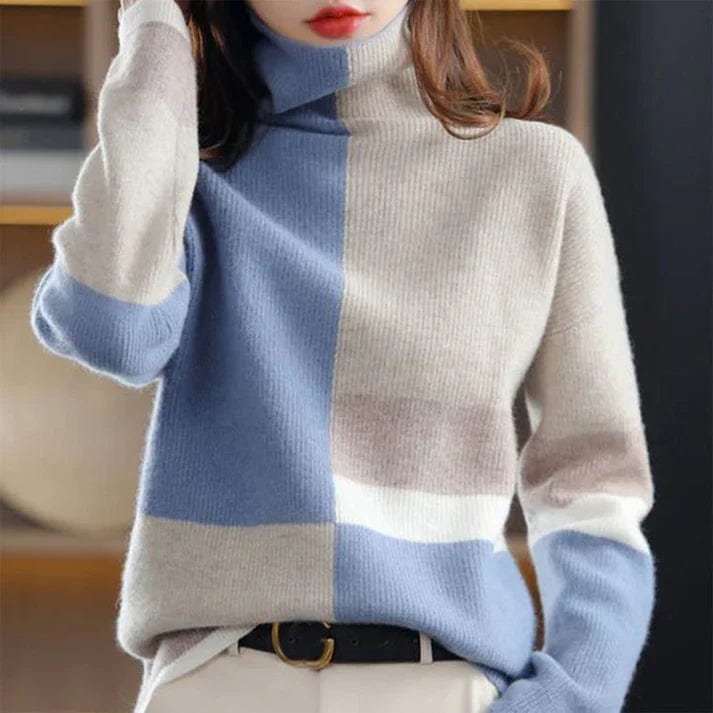 Primadon Pullover & Strickjacken Blau / XS Riley | Eleganter Rollkragenpullover Damen warm