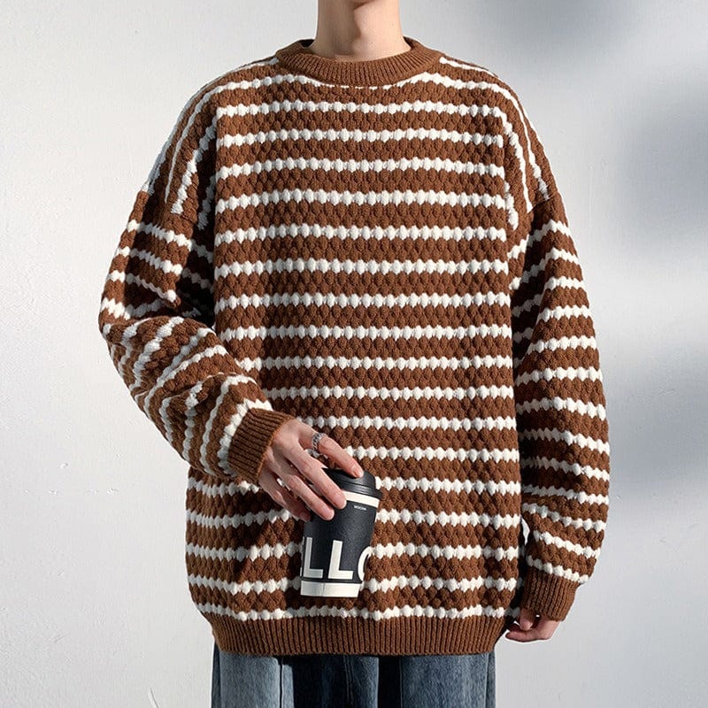 Primadon Pullover & Strickjacken Braun / XS Roslyn | Lässiger Damenpullover aus Baumwolle Oversize