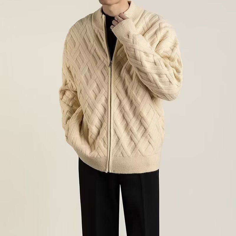 Primadon Pullover & Strickjacken Braun / XS Stefan | Warmer Strickpullover für Damen Baumwolle Winter