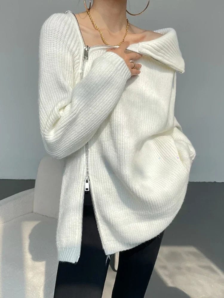 Primadon Pullover & Strickjacken Clara Damen Weste | Atmungsaktives Rippendesign, Praktischer Reißverschluss