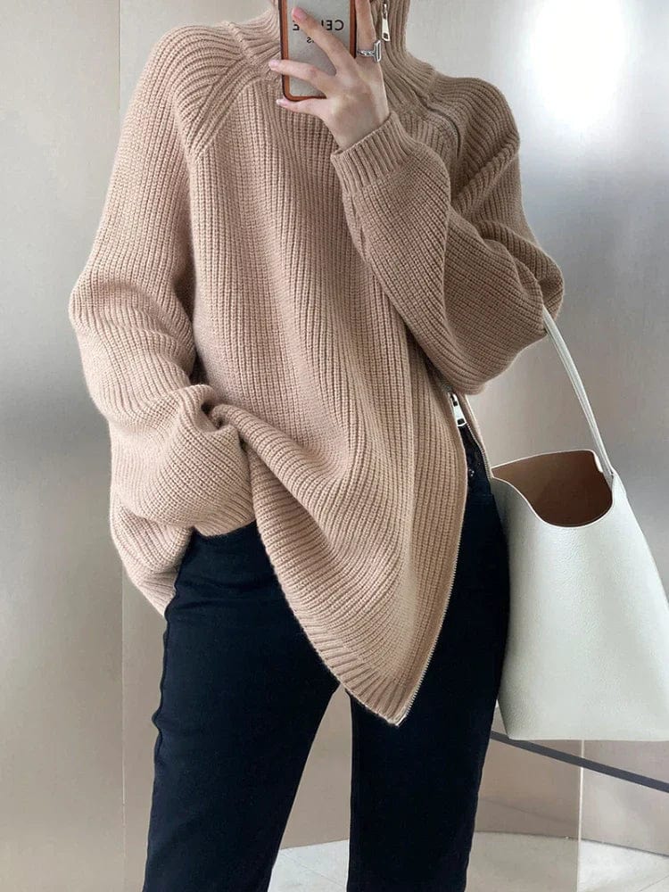 Primadon Pullover & Strickjacken Clara Damen Weste | Atmungsaktives Rippendesign, Praktischer Reißverschluss