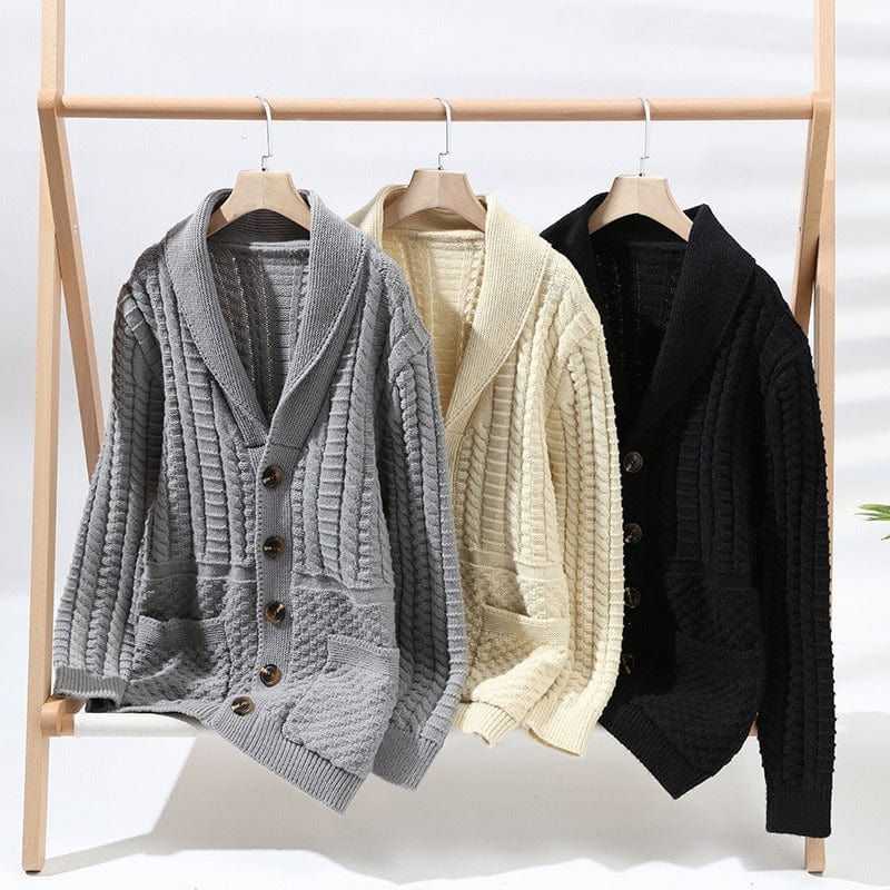Primadon Pullover & Strickjacken David | Eleganter Strickcardigan für Herren warm