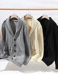 Primadon Pullover & Strickjacken David | Eleganter Strickcardigan für Herren warm