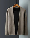 Primadon Pullover & Strickjacken Dessertbraun / S Enzo | Eleganter Herren Cardigan aus Cashmere-Mischung