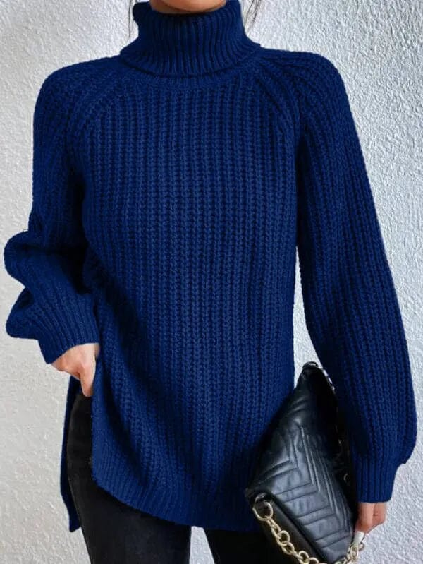 Primadon Pullover & Strickjacken Dunkelblau / S Helena | Eleganter Rollkragenpullover für Damen Schwarz