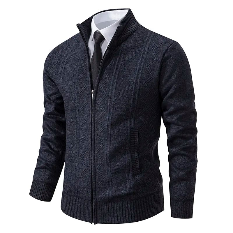 Primadon Pullover & Strickjacken Dunkelgrau  - 2 / XS Felix | Elegante Strickjacke für Herren Winter