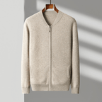 Primadon Pullover & Strickjacken Fairmont | Eleganter Wollzipper für Herren leicht