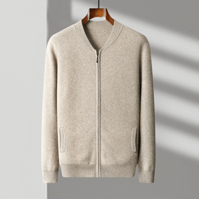Primadon Pullover & Strickjacken Fairmont | Eleganter Wollzipper für Herren leicht