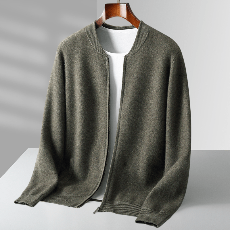 Primadon Pullover & Strickjacken Fairmont | Eleganter Wollzipper für Herren leicht