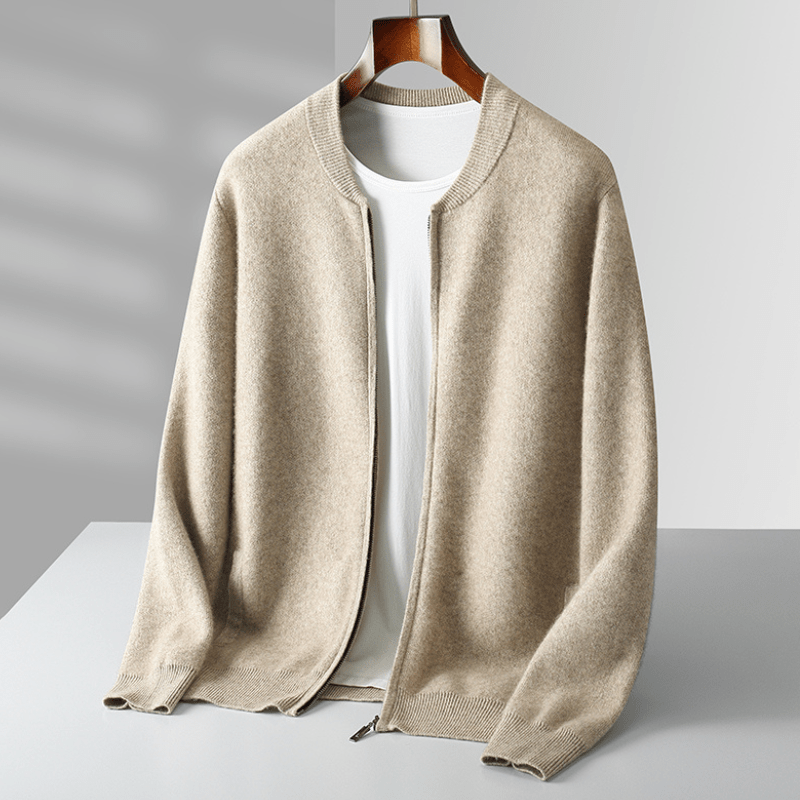 Primadon Pullover & Strickjacken Fairmont | Eleganter Wollzipper für Herren leicht
