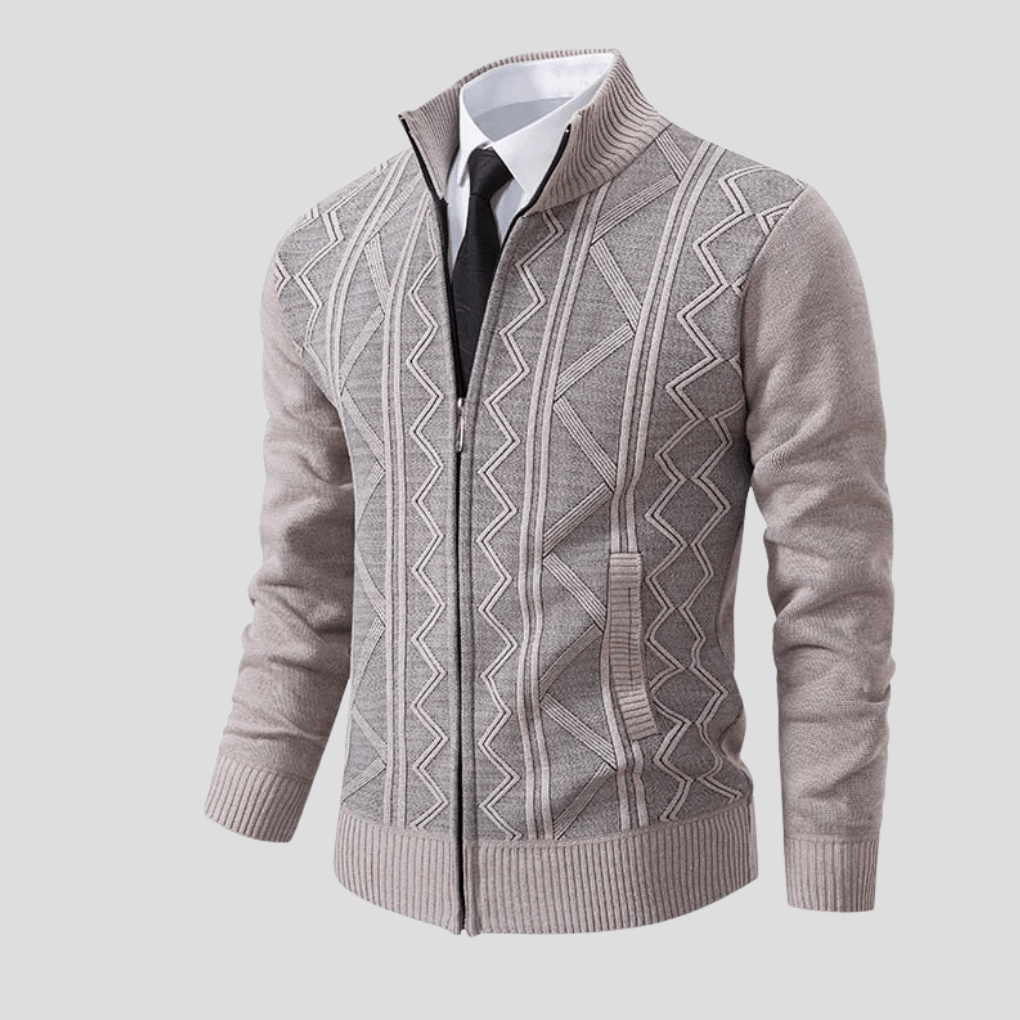 Primadon Pullover & Strickjacken Grau / M Max | Vielseitiger Strick Cardigan für Herren Übergangszeit