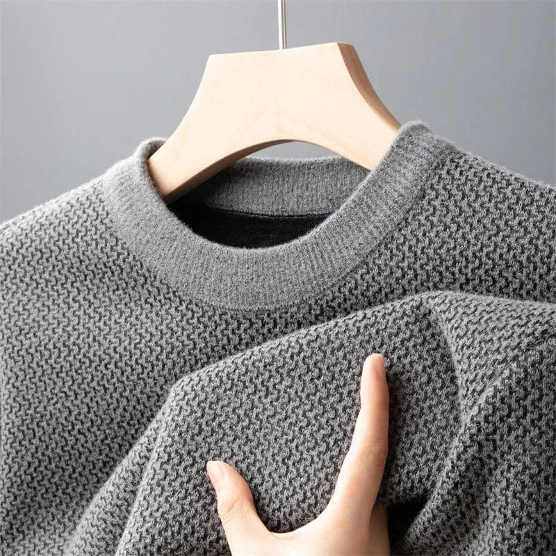 Primadon Pullover & Strickjacken Grau / S Adrian | Eleganter Herrenpullover aus Baumwolle atmungsaktiv