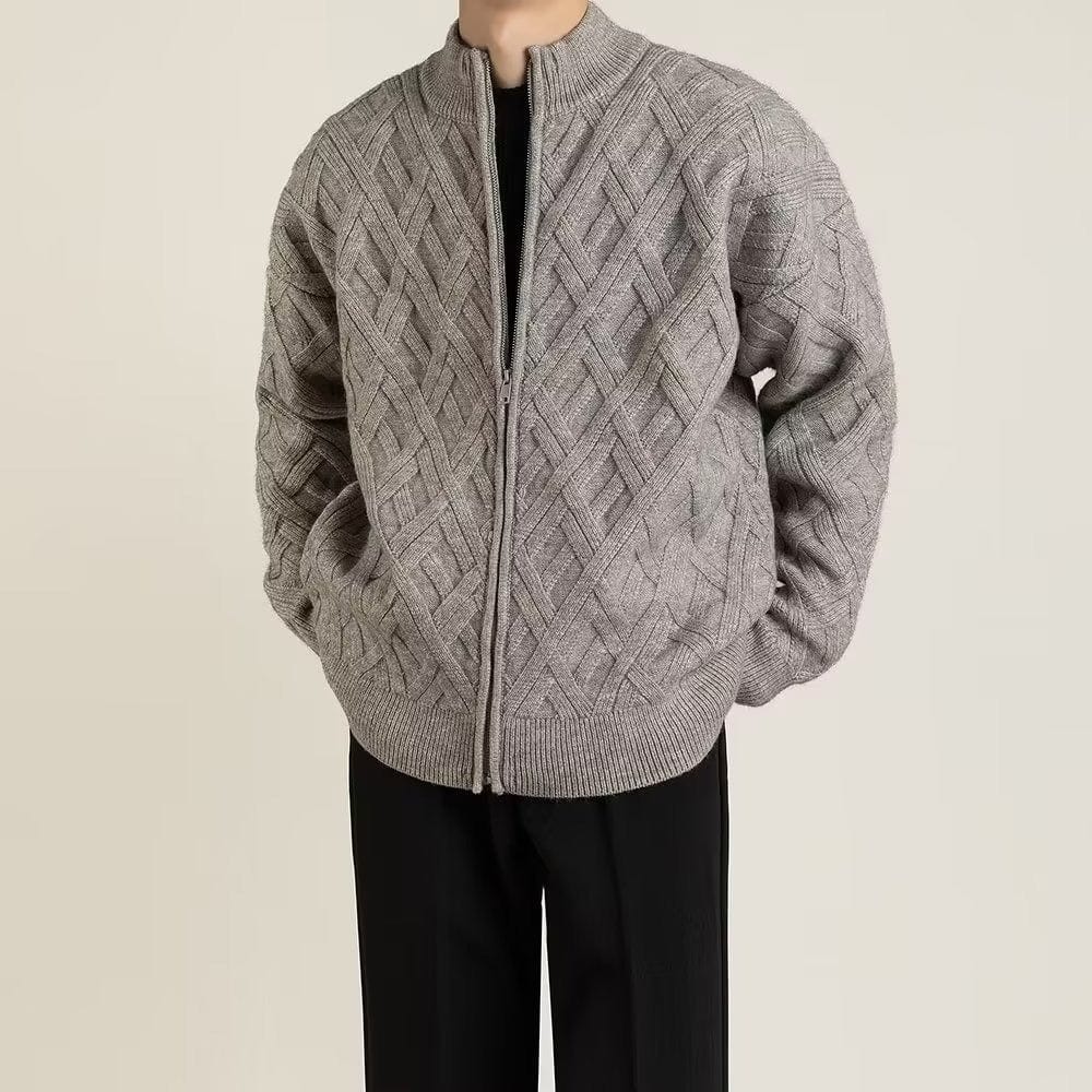 Primadon Pullover & Strickjacken Grau / XS Stefan | Warmer Strickpullover für Damen Baumwolle Winter