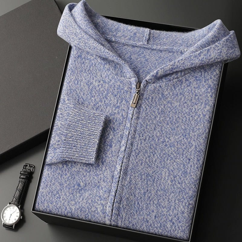 Primadon Pullover & Strickjacken Lucien | Eleganter Herren Hoodie aus Cashmere-Mix
