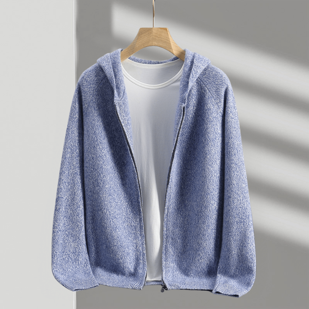 Primadon Pullover & Strickjacken Lucien | Eleganter Herren Hoodie aus Cashmere-Mix