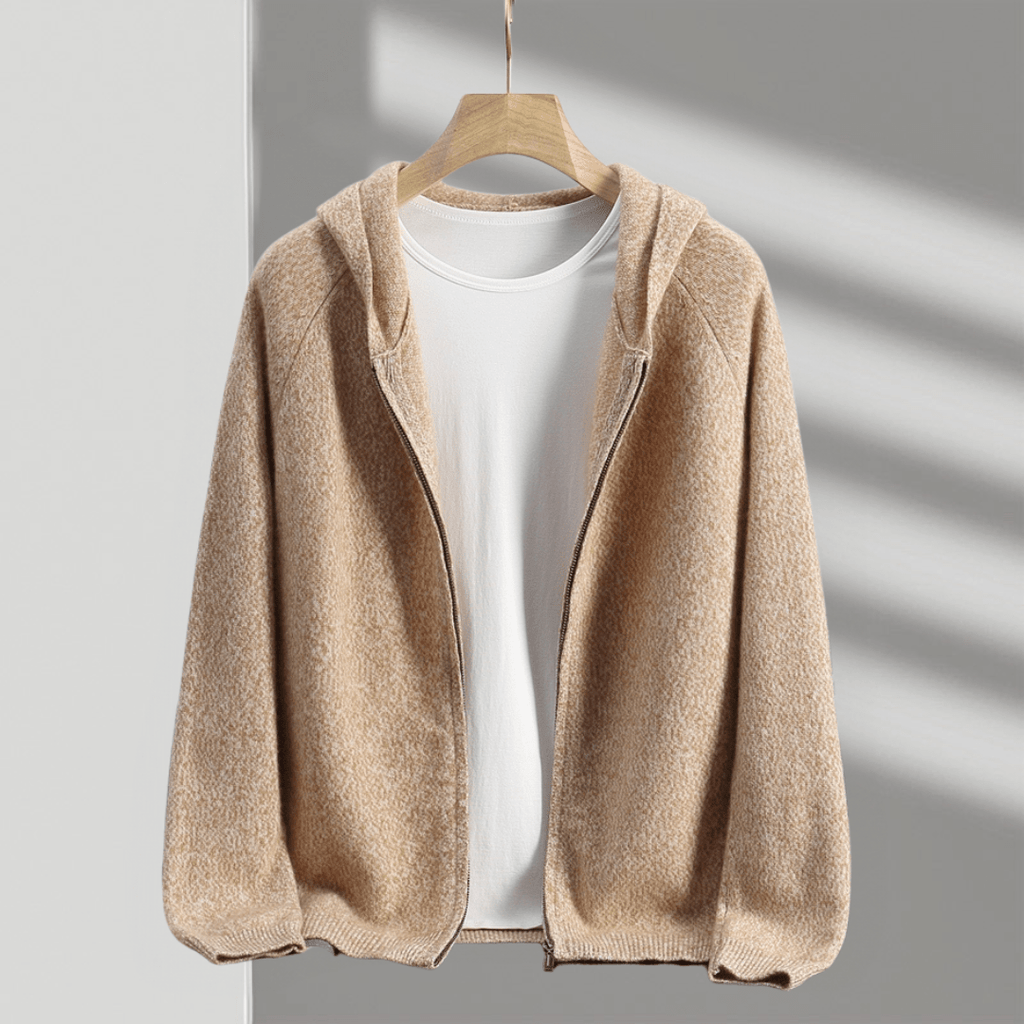 Primadon Pullover & Strickjacken Lucien | Eleganter Herren Hoodie aus Cashmere-Mix