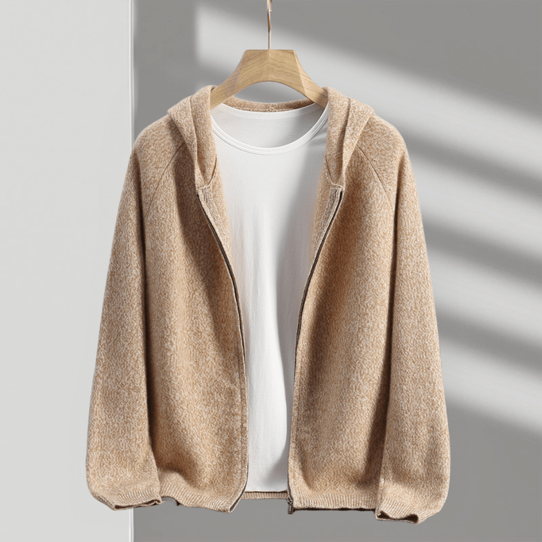 Primadon Pullover & Strickjacken Lucien | Eleganter Herren Hoodie aus Cashmere-Mix