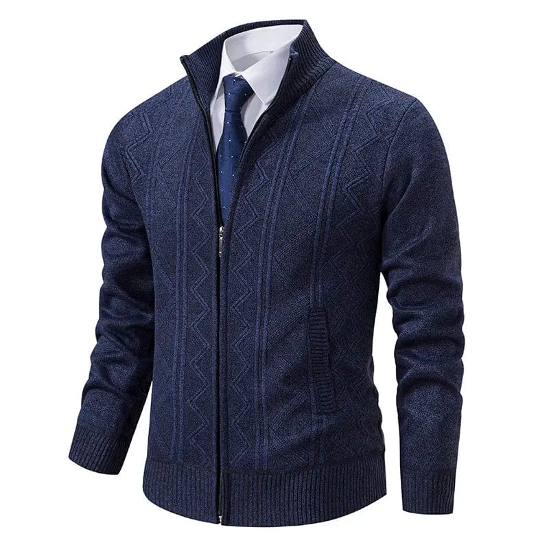 Primadon Pullover & Strickjacken Marineblau- 2 / XS Felix | Elegante Strickjacke für Herren Winter
