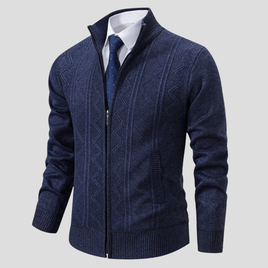 Primadon Pullover & Strickjacken Marineblau-a / M Max | Vielseitiger Strick Cardigan für Herren Übergangszeit
