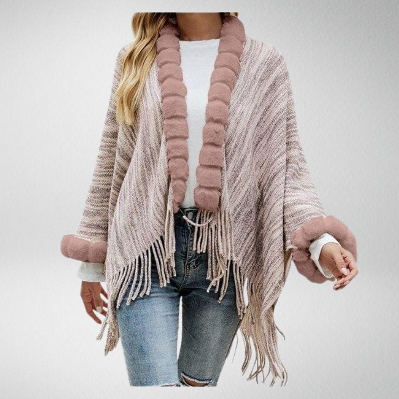 Primadon Pullover & Strickjacken Rosa / Einheitsgröße Fannie Damen Strickjacke | Stilvoller Cardigan aus Weichem, Atmungsaktivem Stoff