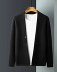 Primadon Pullover & Strickjacken Schwarz / S Enzo | Eleganter Herren Cardigan aus Cashmere-Mischung