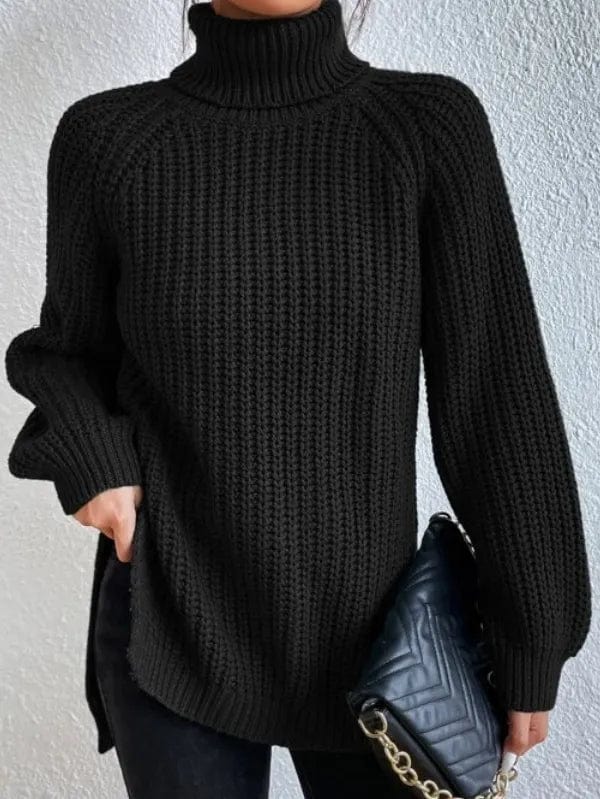 Primadon Pullover & Strickjacken Schwarz / S Helena | Eleganter Rollkragenpullover für Damen Schwarz