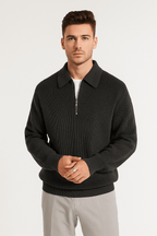 Primadon Pullover & Strickjacken Schwarz / S Jaro atmungsaktiver Jacquardpullover für Herren Herbst