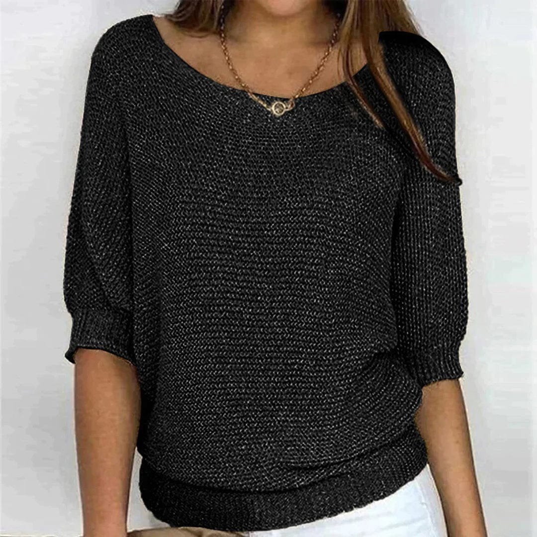 Primadon Pullover & Strickjacken Schwarz / S Lässiger Oversize-Pullover für Damen weich atmungsaktiv vielseitig