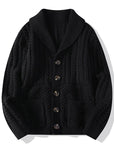 Primadon Pullover & Strickjacken Schwarz / XS David | Eleganter Strickcardigan für Herren warm