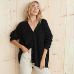 Primadon Pullover & Strickjacken Schwarz / XS Emilie Damen Strickjacke | Übergröße, Ultra-weiches Material