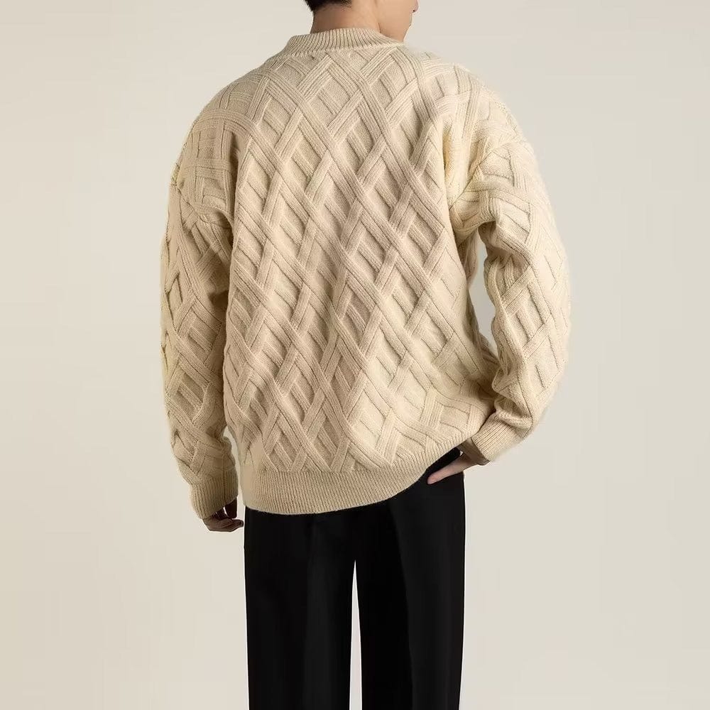 Primadon Pullover & Strickjacken Stefan | Warmer Strickpullover für Damen Baumwolle Winter