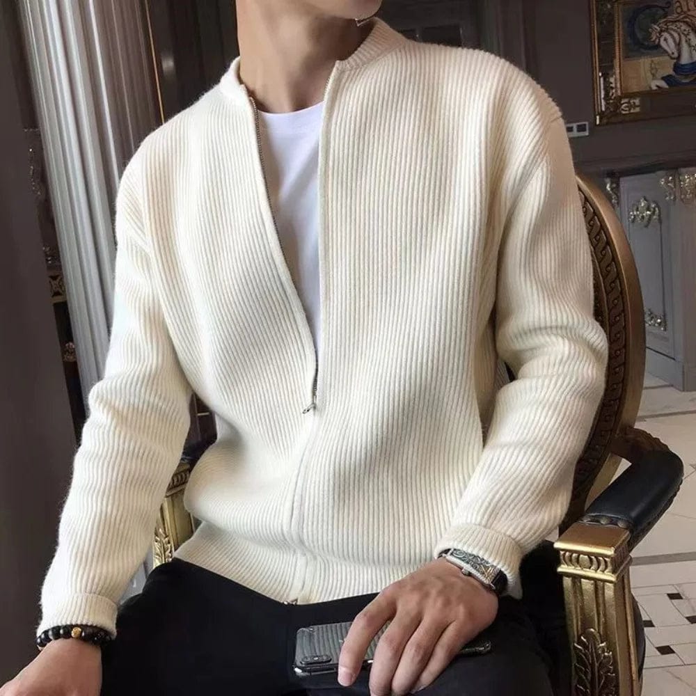 Primadon Pullover & Strickjacken Stylischer Cardigan für Herren warm aus Strick für alle Jahreszeiten schwarz