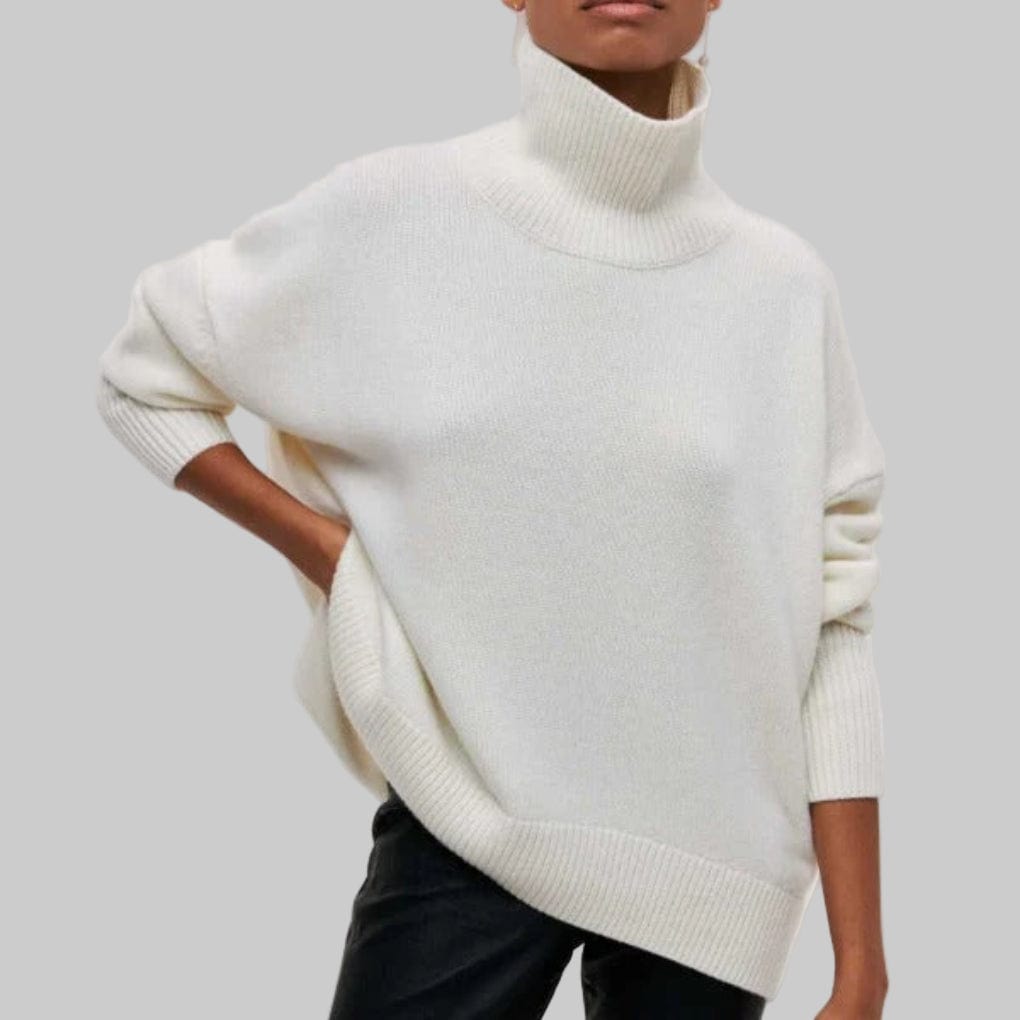 Primadon Pullover Weiß-a / S Hanna | Eleganter Rollkragenpullover für Damen warme Pullover