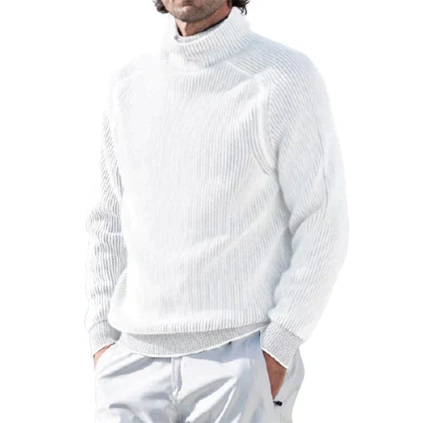 Primadon Pullover Weiß / XS Johnny | Eleganter Rollkragenpullover für Herren