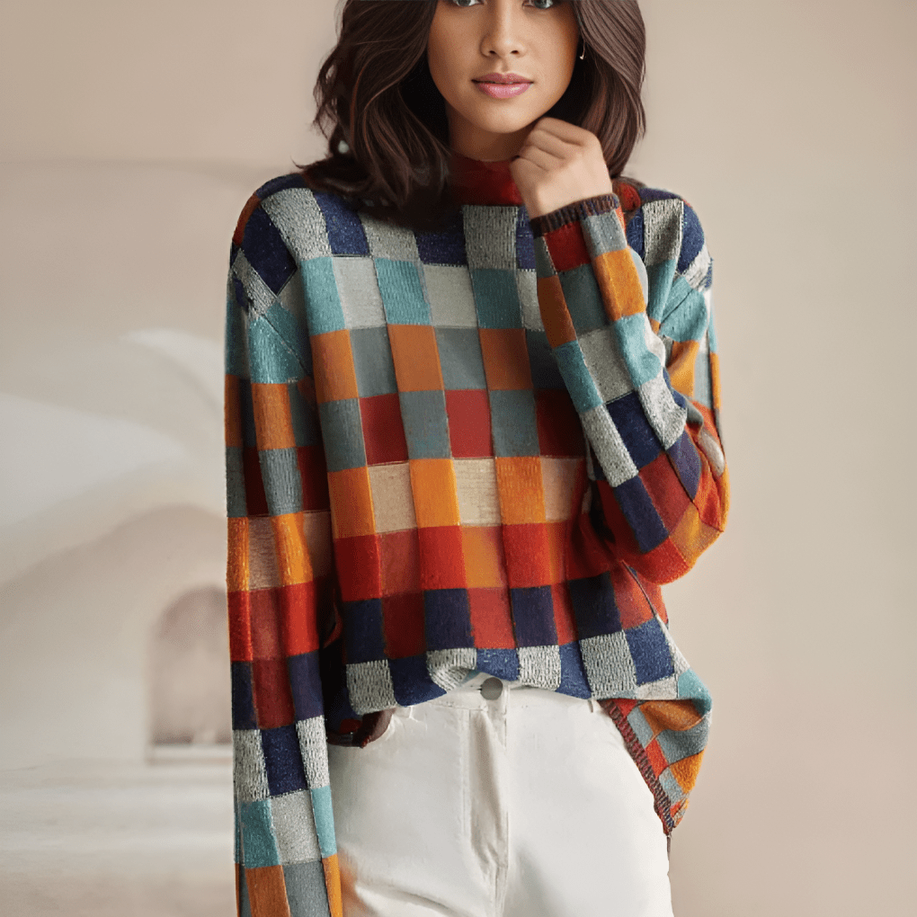 Primadon Pullover XS Hochwertiger Kaschmir Pullover für Damen elegant warm mit Stehkragen Winter