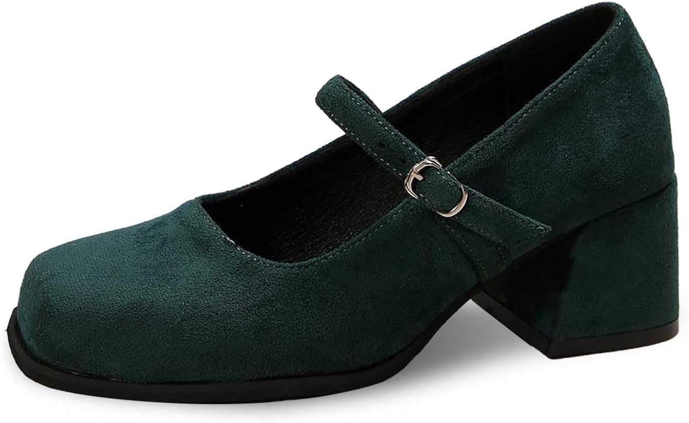 Primadon Pumpen Lena | Elegante Wildlederpumps für Damen mit Schnalle