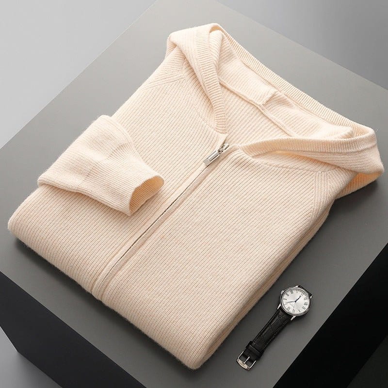 Primadon Reißverschlussjacken Beige / XS Orlando | Weicher Merino Zip-Up für Damen ganzjährig