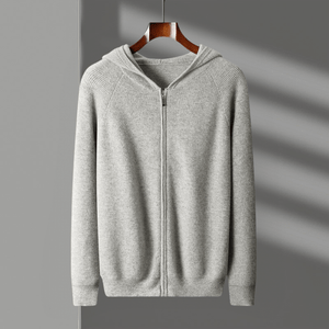 Primadon Reißverschlussjacken Grau / XS Orlando | Weicher Merino Zip-Up für Damen ganzjährig