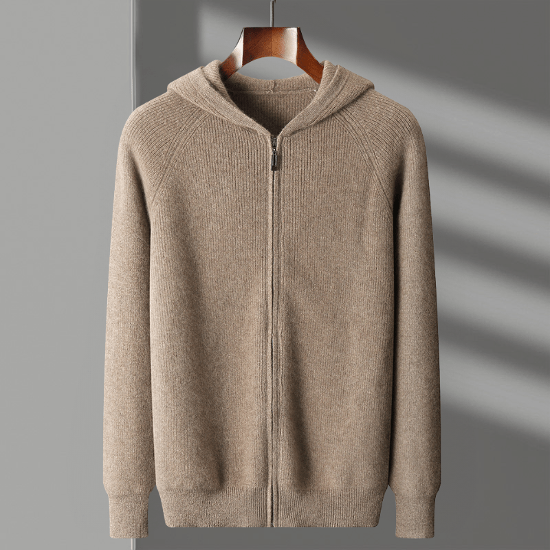 Primadon Reißverschlussjacken Tan / XS Orlando | Weicher Merino Zip-Up für Damen ganzjährig