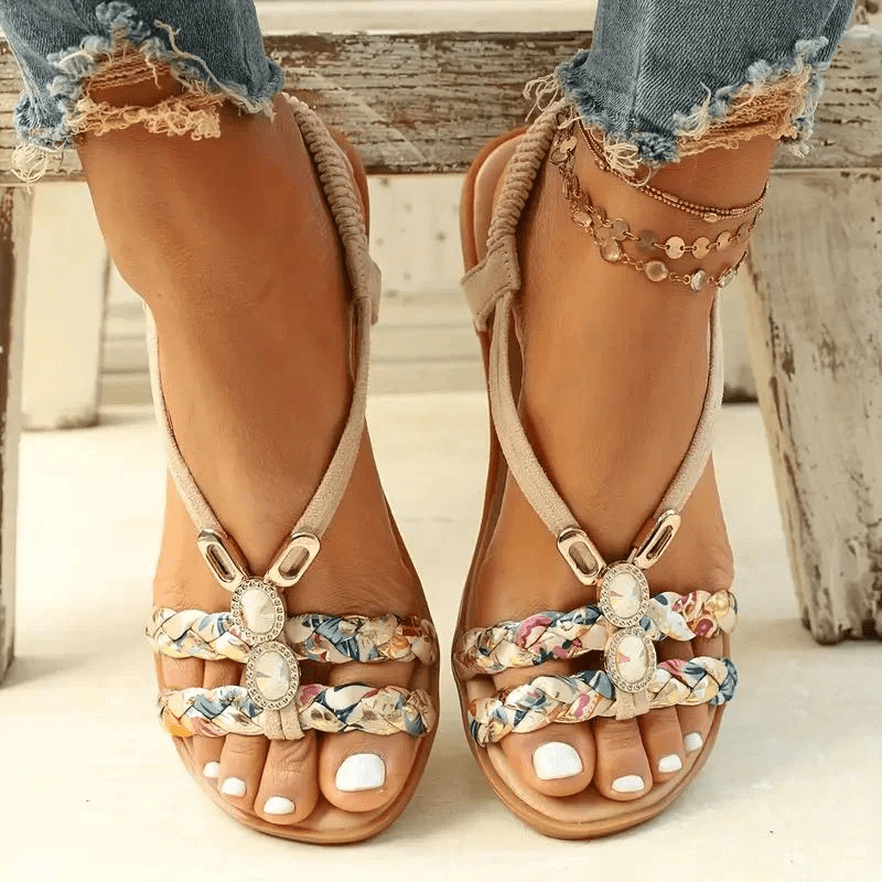 Primadon Sandalen Beige / 35 Salina | elegante Sandalen für Damen Sommer