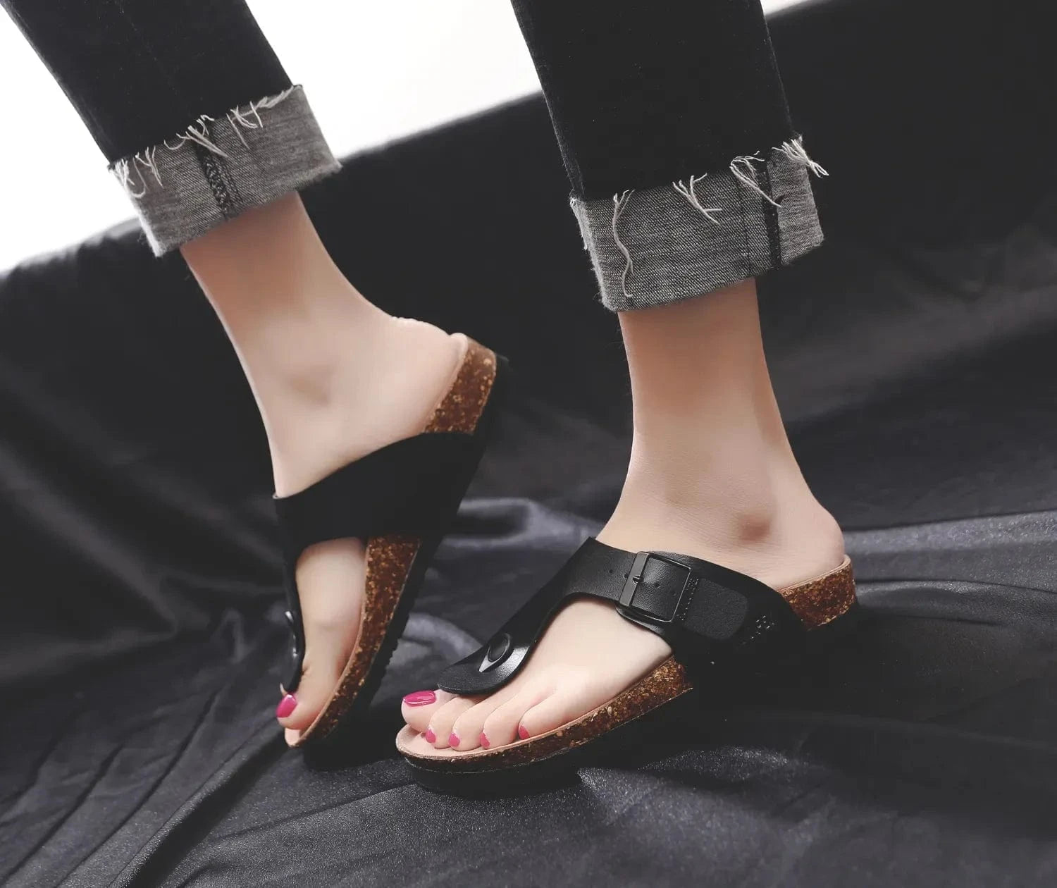 Primadon Sandalen & Flip-Flops Cozy | bequeme Pantoffeln unisex Wildleder